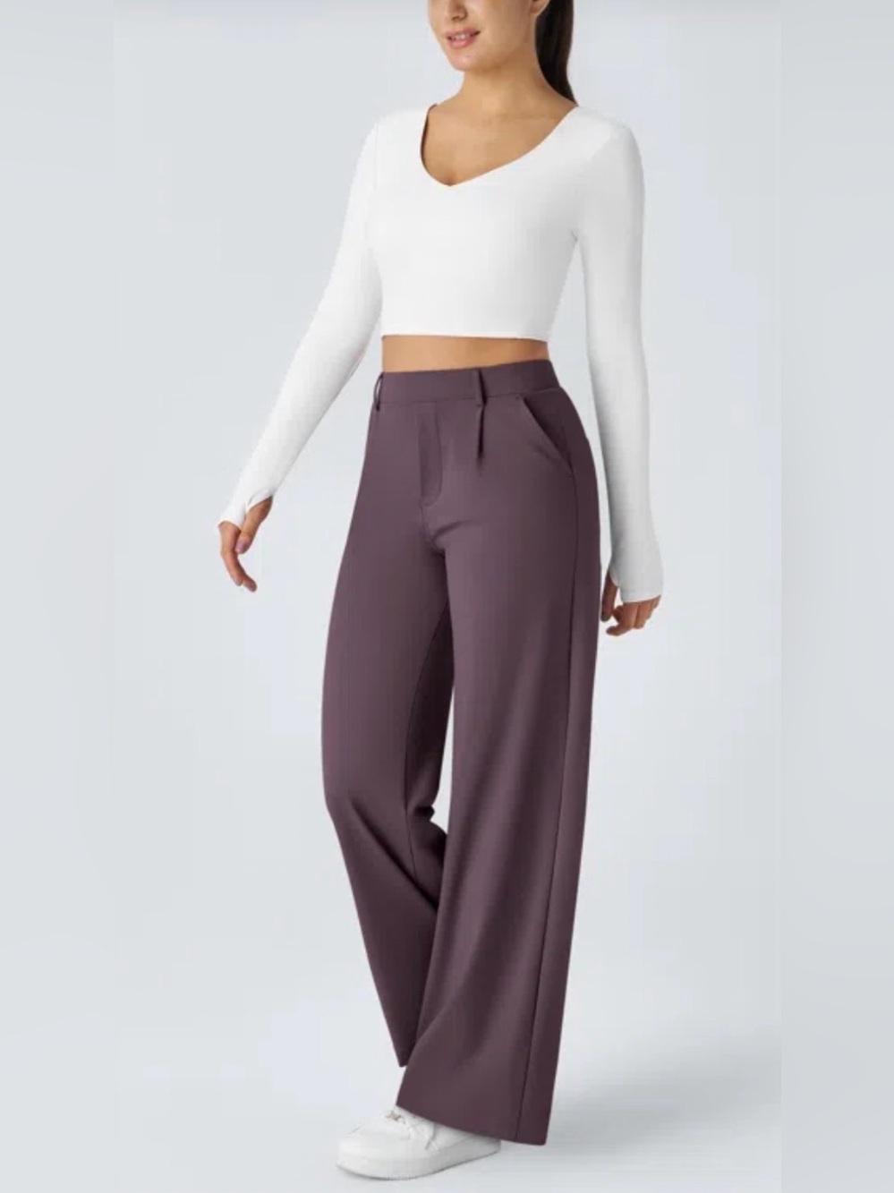 Halara Flex DayStretch High Waisted Pocket Straight Leg Work Pants